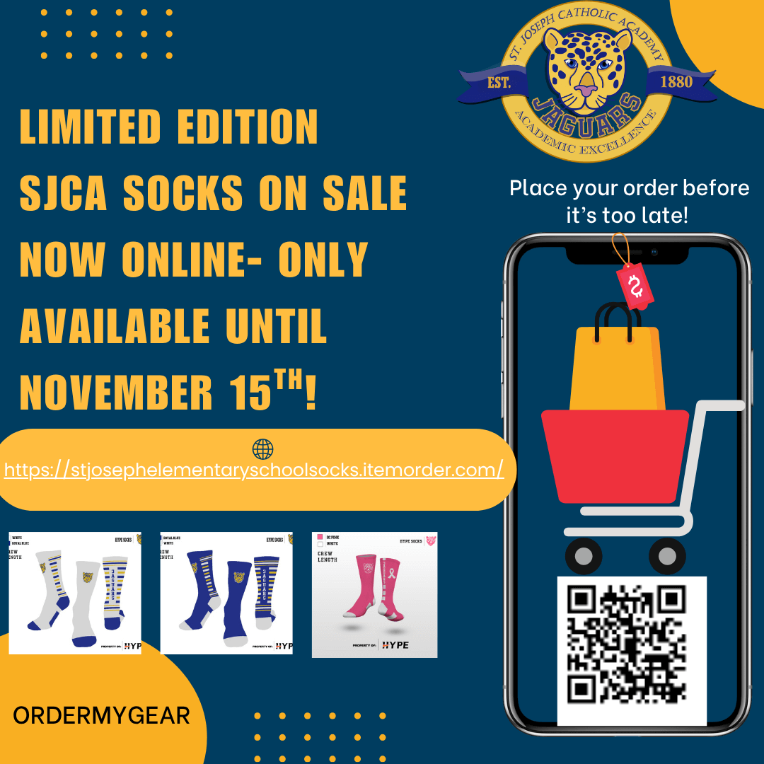 Limited Time Only SJCA sock merch on sale