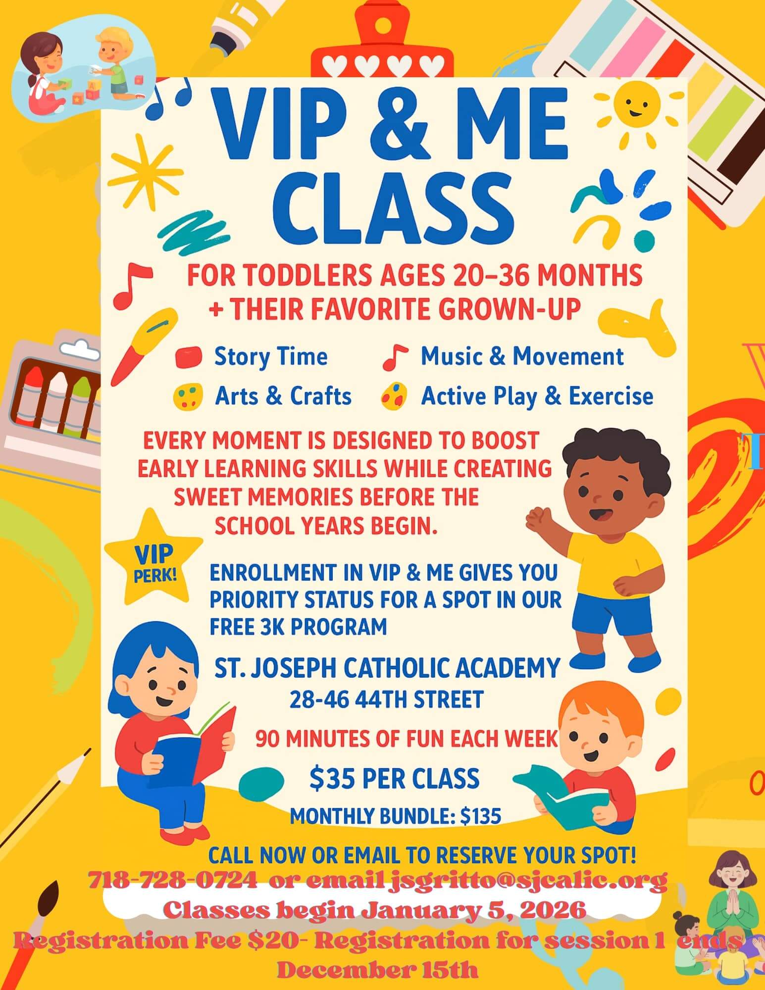 VIP and Me informational flyer