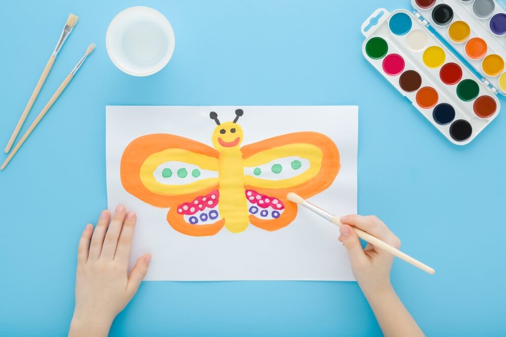 Butterly watercolor paint