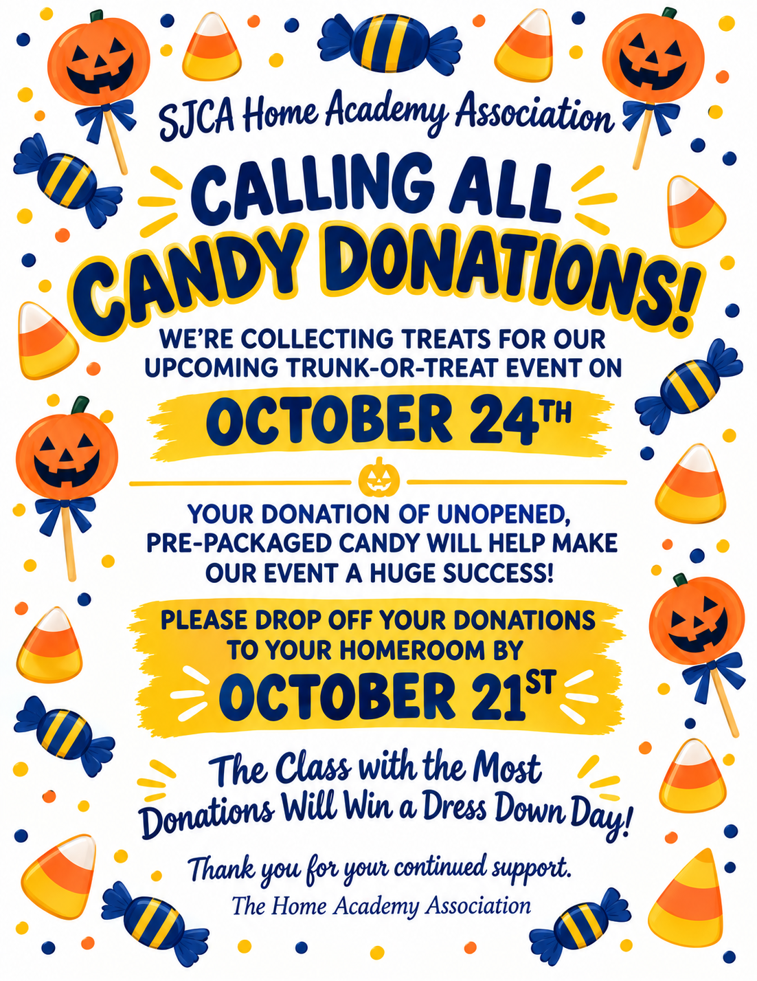 candy donations 